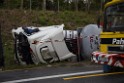 VU Gefahrgut LKW umgestuerzt A 4 Rich Koeln Hoehe AS Gummersbach P275